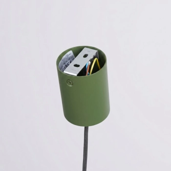Nox 25 lampa wisząca 1xE27 zielona oliwka SL.2525