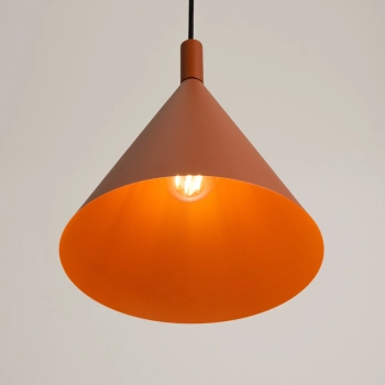 Nox 25 lampa wisząca 1xE27 ochra czerwona SL.2526