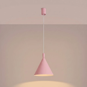 Nox 25 lampa wisząca 1xE27 różowa SL.2530