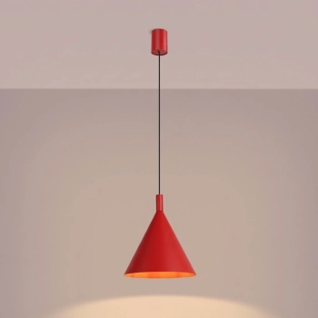 Nox 25 lampa wisząca 1xE27 czerwona SL.2533