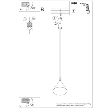 Nox 25 lampa wisząca 1xE27 czerwona SL.2533