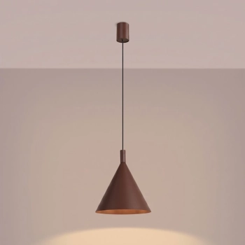 Nox 25 lampa wisząca 1xE27 brązowa SL.2534