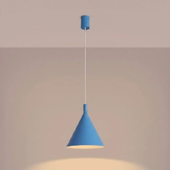 Nox 25 lampa wisząca 1xE27 błękitna SL.2535