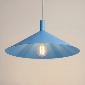 Nox 40 lampa wisząca 1xE27 błękitna SL.2550