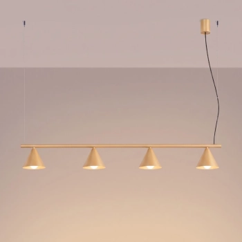 Nox 4L lampa wisząca 4xE14 złota SL.2553