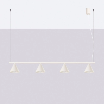 Nox 4L lampa wisząca 4xE14 beżowa SL.2554