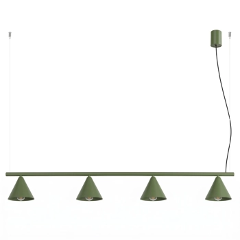 Nox 4L lampa wisząca 4xE14 zielona oliwka SL.2555 Sollux Lighting