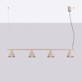 Nox 4L lampa wisząca 4xE14 taupe SL.2557