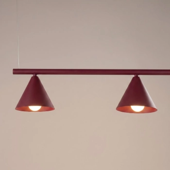 Nox 4L lampa wisząca 4xE14 burgund SL.2558