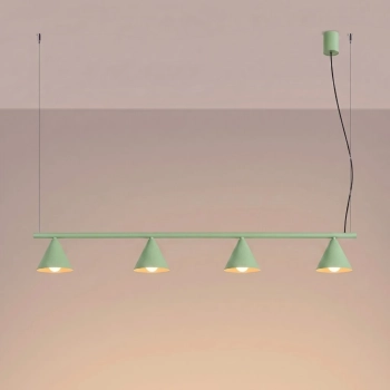 Nox 4L lampa wisząca 4xE14 szałwiowa SL.2561