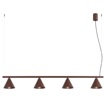 Nox 4L lampa wisząca 4xE14 brązowa SL.2564 Sollux Lighting