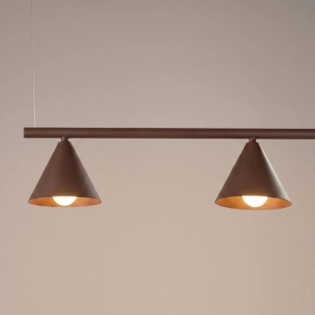 Nox 4L lampa wisząca 4xE14 brązowa SL.2564