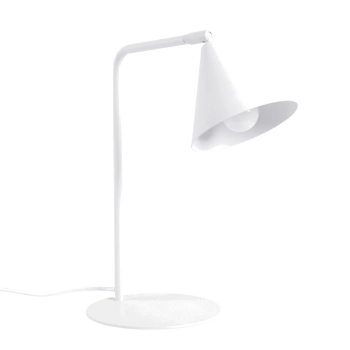 Nox lampa biurkowa 1xE14 biała SL.2566 Sollux Lighting