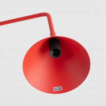 Nox lampa biurkowa 1xE14 czerwona SL.2578