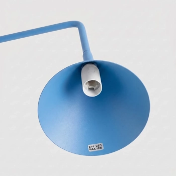 Nox lampa biurkowa 1xE14 błękitna SL.2580