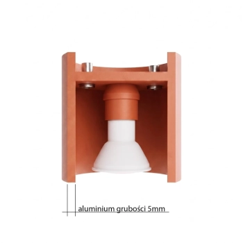 Orbis 1 lampa sufitowa 1xGU10 ochra czerwona SL.2093