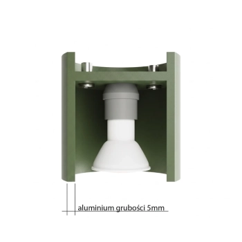Orbis 1 lampa sufitowa 1xGU10 zielona oliwka SL.2102