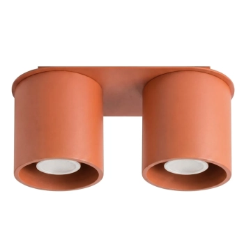 Orbis 2 lampa sufitowa 2xGU10 ochra czerwona SL.2094 Sollux Lighting