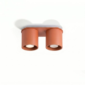 Orbis 2 lampa sufitowa 2xGU10 ochra czerwona SL.2094