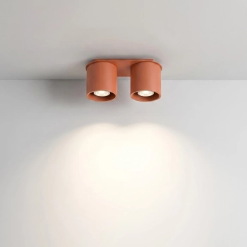 Orbis 2 lampa sufitowa 2xGU10 ochra czerwona SL.2094