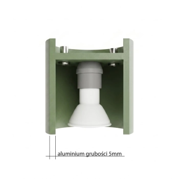 Orbis 2 lampa sufitowa 2xGU10 zielona oliwka SL.2103