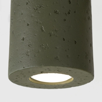 Orbis lampa sufitowa 1xGU10 beton, zielona oliwka SL.1841