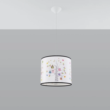 Owls 40 lampa wisząca 1xE27 wielokolorowa SL.1423