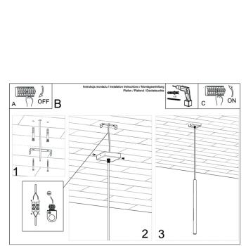Pastelo 1 lampa wisząca 1xG9 złoty połysk SL.1195