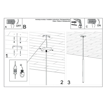 Pastelo 1 lampa wisząca 1xG9 beton SL.1271