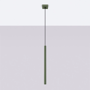 Pastelo 1 lampa wisząca 1xG9 zielona oliwka SL.1518