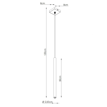 Pastelo 1 lampa wisząca 1xG9 zielona oliwka SL.1518