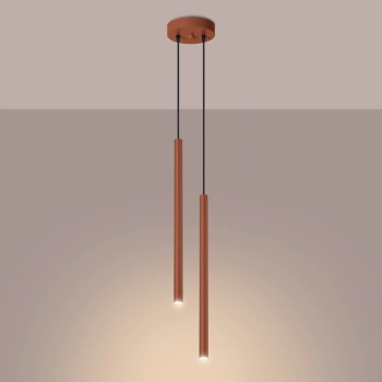 Pastelo 2 lampa wisząca 2xG9 ochra czerwona SL.1525