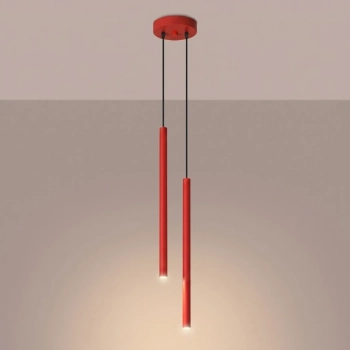 Pastelo 2 lampa wisząca 2xG9 czerwona SL.2142