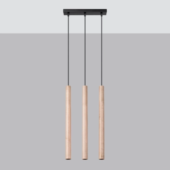 Pastelo 3L lampa wisząca 3xG9 drewno SL.1267