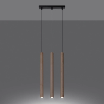 Pastelo 3L lampa wisząca 3xG9 drewno SL.1267