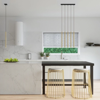 Pastelo 3P lampa wisząca 3xG9 złoty połysk SL.1197
