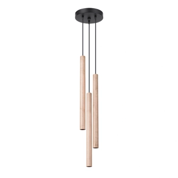 Pastelo 3P lampa wisząca 3xG9 drewno SL.1268 Sollux Lighting