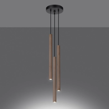 Pastelo 3P lampa wisząca 3xG9 drewno SL.1268