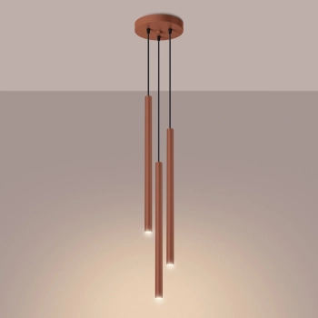 Pastelo 3P lampa wisząca 3xG9 ochra czerwona SL.1527