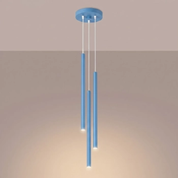 Pastelo 3P lampa wisząca 3xG9 błękitna SL.2151