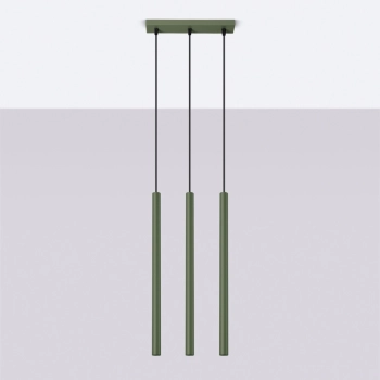 Pastelo 3 lampa wisząca 3xG9 zielona oliwka SL.1520