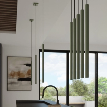 Pastelo 3 lampa wisząca 3xG9 zielona oliwka SL.1520