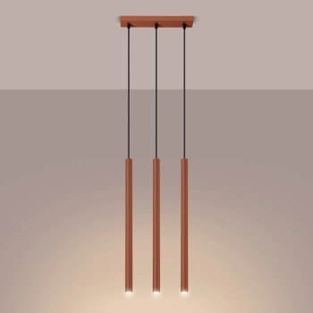Pastelo 3 lampa wisząca 3xG9 ochra czerwona SL.1526