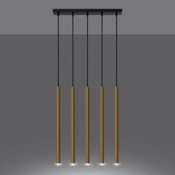 Pastelo 5L lampa wisząca 5xG9 złoty połysk SL.1198