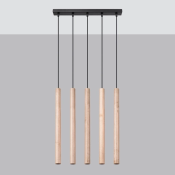Pastelo 5L lampa wisząca 5xG9 drewno SL.1269