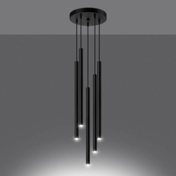 Pastelo 5P lampa wisząca 5xG9 czarna SL.1176