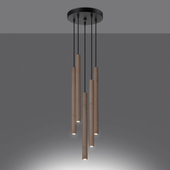Pastelo 5P lampa wisząca 5xG9 drewno SL.1270