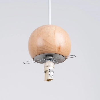 Pekka 3P lampa wisząca 3xG9 biała, naturalne drewno SL.1391