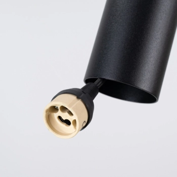 Pelta 1 lampa wisząca 1xGU10 czarna, żółta SL.1883