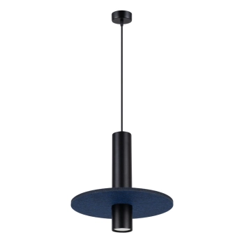 Pelta 1 lampa wisząca 1xGU10 czarna, granatowa SL.1884